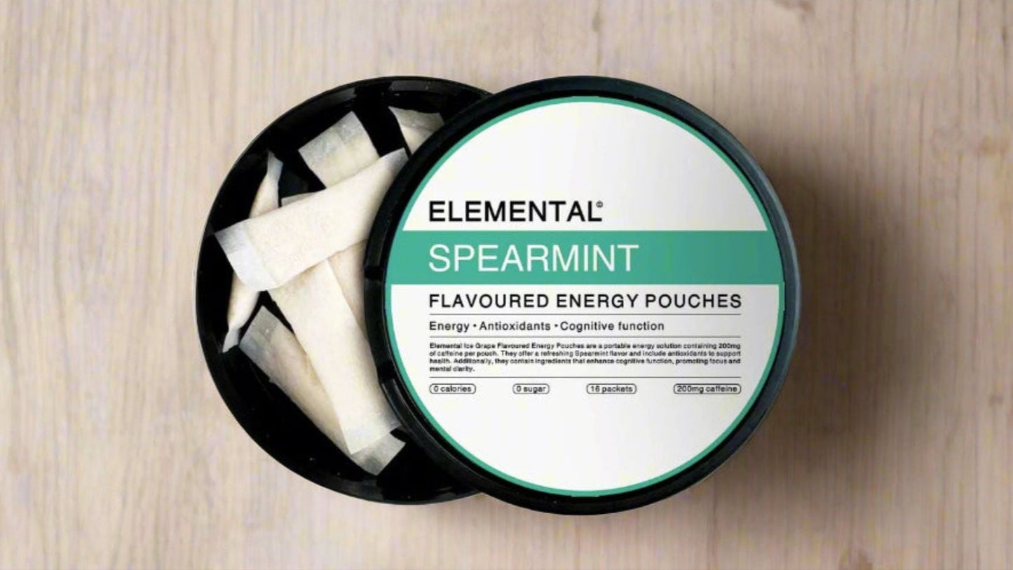 Spearmint Caffeine Pouches (200mg)