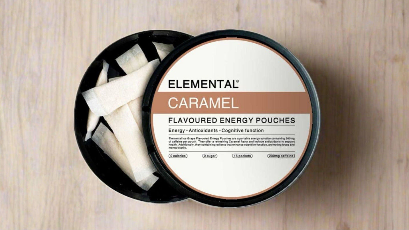 Caramel Caffeine Pouches (200mg)